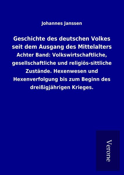 Produktbild: Geschichte des deutschen Volkes seit dem Ausgang des Mittelalters