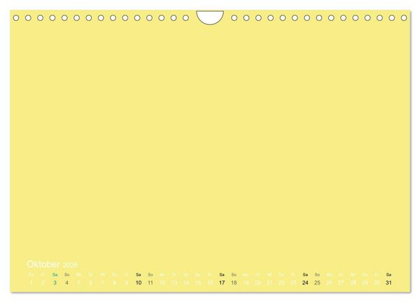 Produktbild: Bastelkalender - Gelb (Wandkalender 2026 DIN A4 quer), CALVENDO Monatskalender