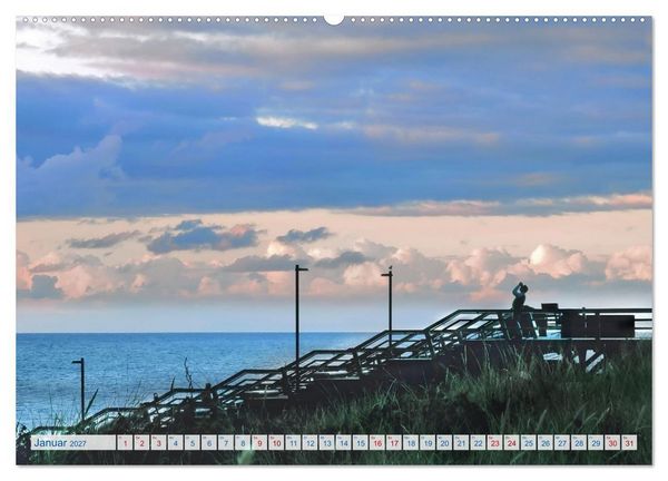 Produktbild: Strand-Einsamkeit. Ein Sylter Winter (hochwertiger Premium Wandkalender 2027 DIN A2 quer), Kunstdruck in Hochglanz