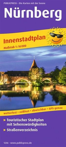 Produktbild: Publicpress Stadtplan N&uuml;rnberg 1:16.000