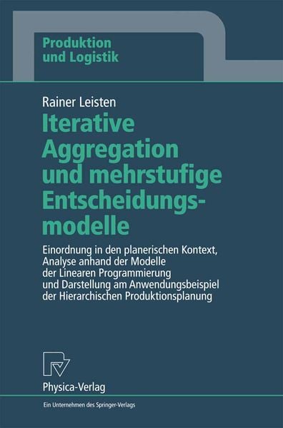 Produktbild: Iterative Aggregation und mehrstufige Entscheidungsmodelle