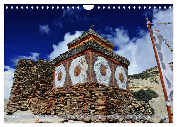 Produktbild: Stupas &ndash; Buddhistische Sakralbauten 2026 (Wandkalender 2026 DIN A4 quer), CALVENDO Monatskalender