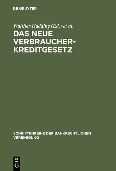 Produktbild: Das neue Verbraucherkreditgesetz