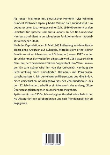 Produktbild: Der Japanologe Wilhelm Gundert