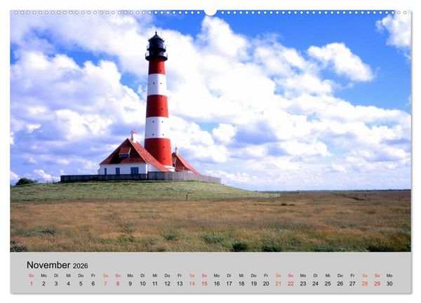 Produktbild: Schleswig-Holstein, Urlaubsland zwischen Nord- und Ostsee (Wandkalender 2026 DIN A2 quer), CALVENDO Monatskalender