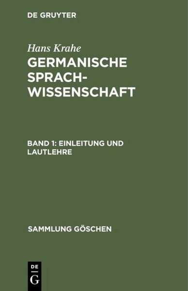 Produktbild: Einleitung und Lautlehre