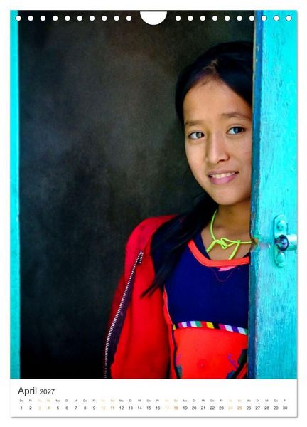 Produktbild: Menschen in Nepal (Wandkalender 2027 DIN A4 hoch), CALVENDO Monatskalender