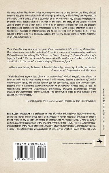 Produktbild: Maimonides as Biblical Interpreter