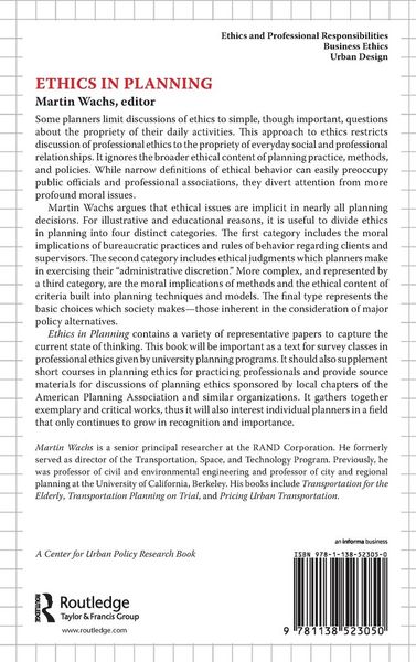 Produktbild: Ethics in Planning