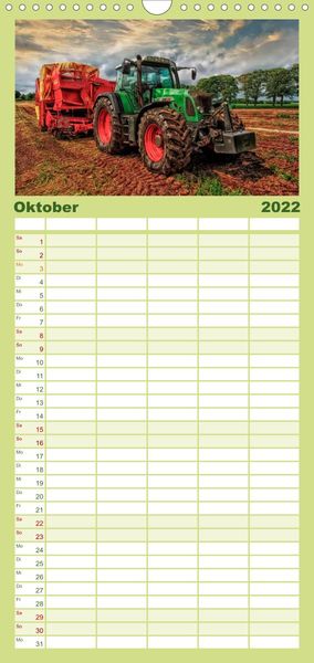 Produktbild: Familienplaner Landwirtschaft - die Zukunft ist digital (Wandkalender 2022 , 21 cm x 45 cm, hoch)