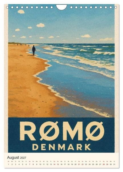 Produktbild: Hyggelige City-Poster D&auml;nemark (Wandkalender 2027 DIN A4 hoch), CALVENDO Monatskalender
