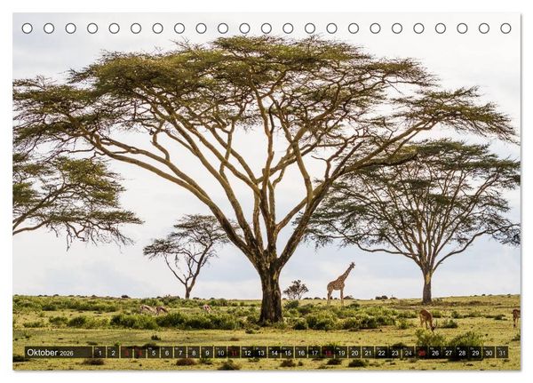 Produktbild: Kenia 2026 (Tischkalender 2026 DIN A5 quer), CALVENDO Monatskalender