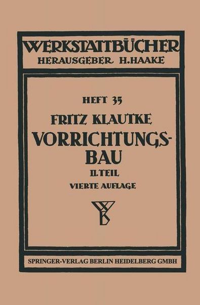 Produktbild: Der Vorrichtungsbau