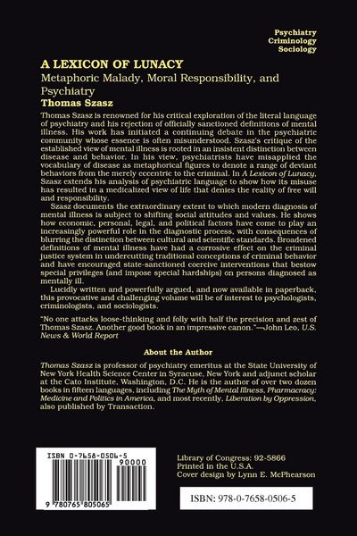 Produktbild: A Lexicon of Lunacy