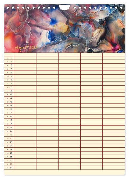 Produktbild: Bl&uuml;tenzauber - Familienplaner 2026 (Wandkalender 2026 DIN A4 hoch), CALVENDO Monatskalender