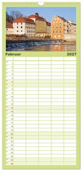 Produktbild: Familienplaner 2027 - G&ouml;rlitz - Die Perle Niederschlesiens mit 5 Spalten (Wandkalender, 21 x 45 cm) CALVENDO