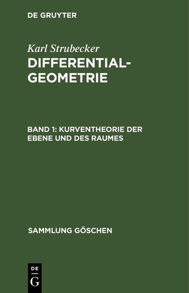 Produktbild: Kurventheorie der Ebene und des Raumes