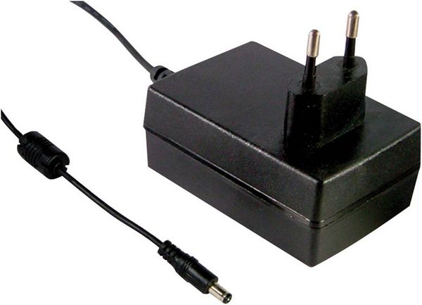Produktbild: Mean Well GSM36E24-P1J Steckernetzteil, Festspannung 24 V/DC 1500mA 36W