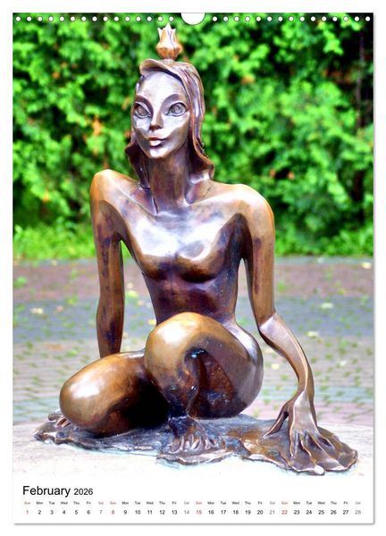 Produktbild: Baltic Beauties - Erotic sculptures on the Baltic coast (Wall Calendar 2026 DIN A3 portrait), CALVENDO 12 Month Wall Calendar