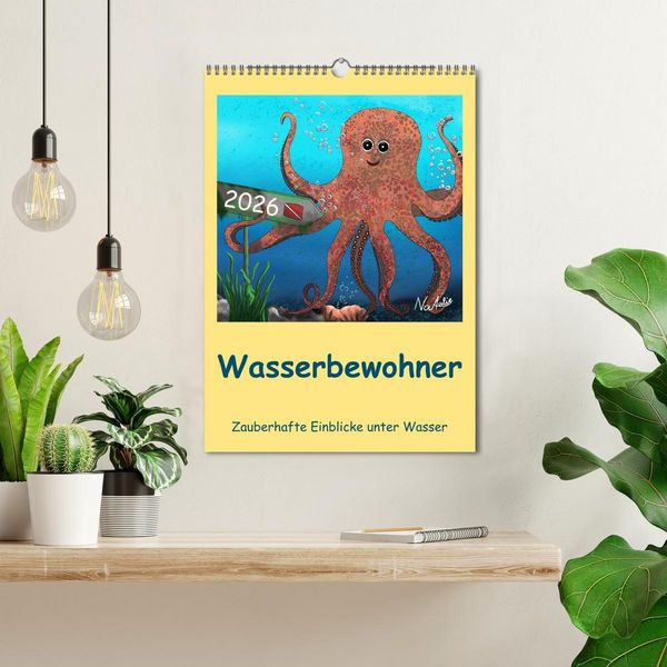 Produktbild: Wasserbewohner (Wandkalender 2026 DIN A3 hoch), CALVENDO Monatskalender
