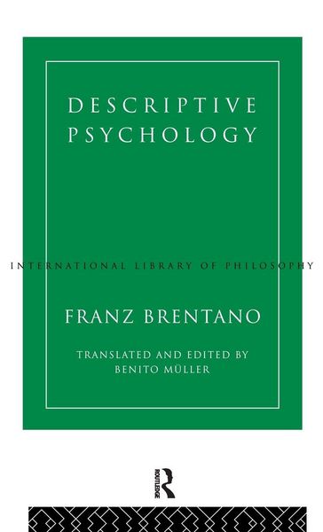 Produktbild: Descriptive Psychology