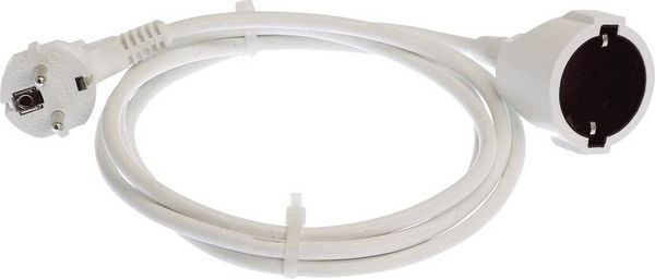 Produktbild: AS Schwabe 50201 Strom Verl&auml;ngerungskabel 16A Wei&szlig; 2.00m H05VV-F 3G 1,5mm&sup2;