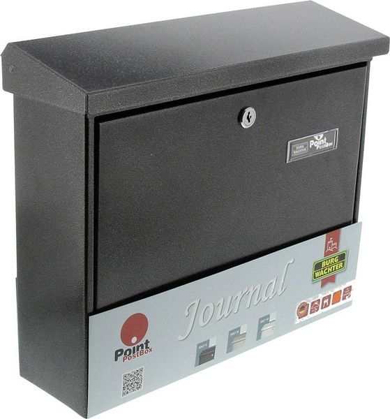 Produktbild: Burg W&auml;chter 61140 JOURNAL 5867 E Briefkasten Stahlblech Eisen Schl&uuml;sselschloss