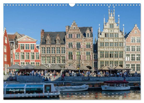Produktbild: Flandern - Stadt und Strand (Wandkalender 2026 DIN A3 quer), CALVENDO Monatskalender