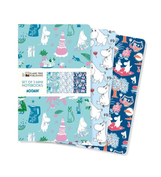 Produktbild: Dreier Set Mini-Notizb&uuml;cher: Mumin Klassik