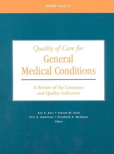 Produktbild: Quality of Care for General Medical Conditions
