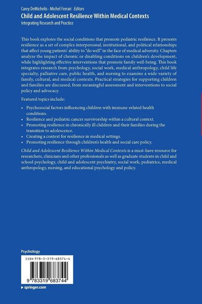 Produktbild: Child and Adolescent Resilience Within Medical Contexts