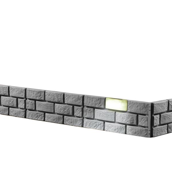 Produktbild: HTI-Living Beetkantenset Solar Ziegelsteinoptik 16tlg. Grau