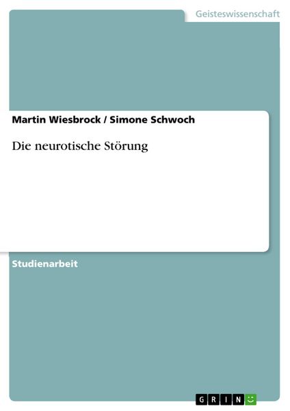Produktbild: Die neurotische St&ouml;rung