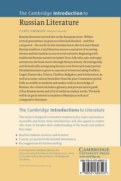 Produktbild: The Cambridge Introduction to Russian Literature