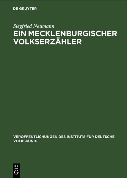 Produktbild: Ein Mecklenburgischer Volkserz&auml;hler