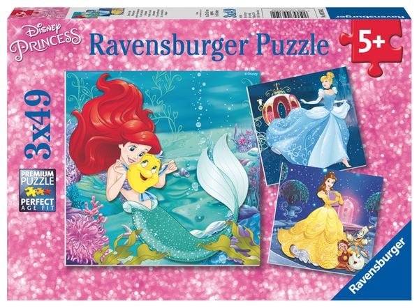 Puzzle Ravensburger DPR: Abenteuer der Prinzessinnen 3 X 49 Teile