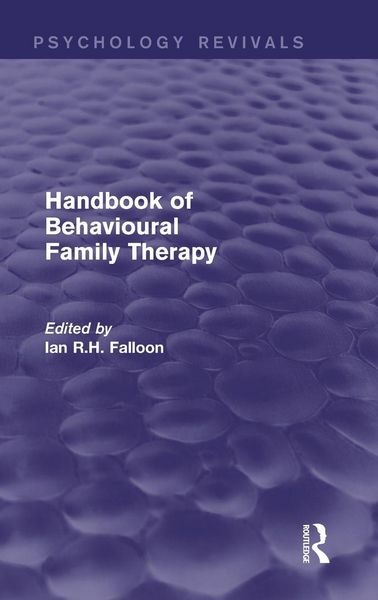 Produktbild: Handbook of Behavioural Family Therapy