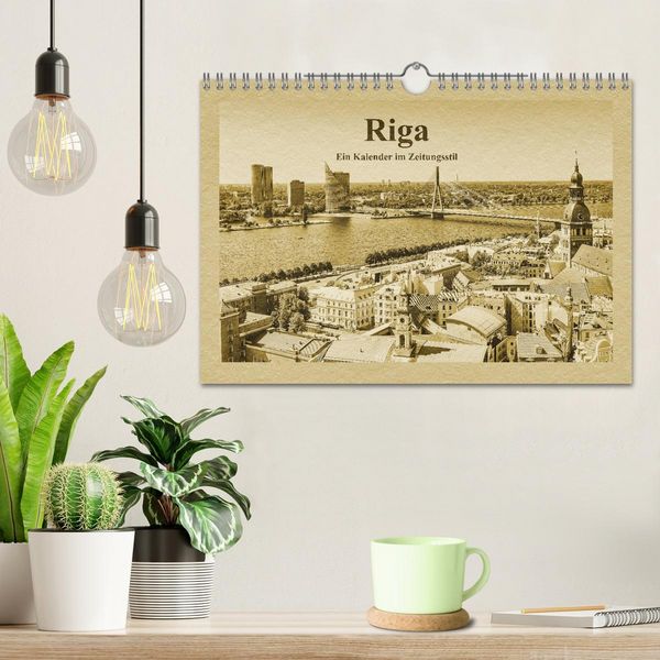 Produktbild: Riga &ndash; Ein Kalender im Zeitungsstil (Wandkalender 2026 DIN A4 quer), CALVENDO Monatskalender