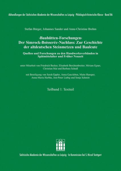 Produktbild: 'Bauh&uuml;tten-Forschungen'. Der Simrock-Boisser&eacute;e-Nachlass