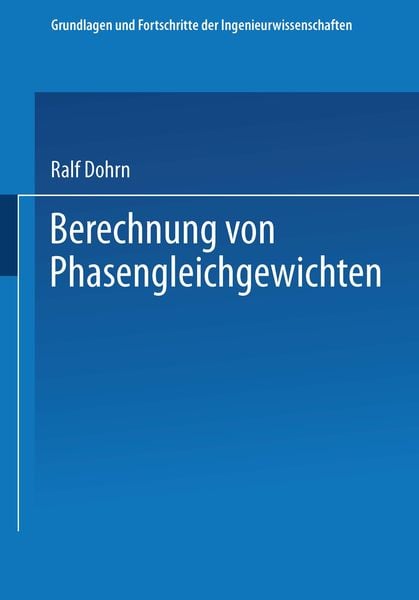Produktbild: Berechnung von Phasengleichgewichten