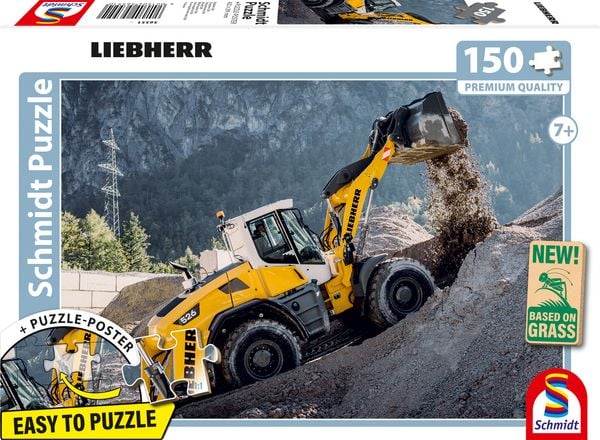 Puzzle Liebherr Radlader L526 inkl. Poster 150 Teile