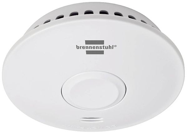 Brennenstuhl 1290210 Funk-Rauchwarnmelder batteriebetrieben (Ø x H) 114mm x 38mm