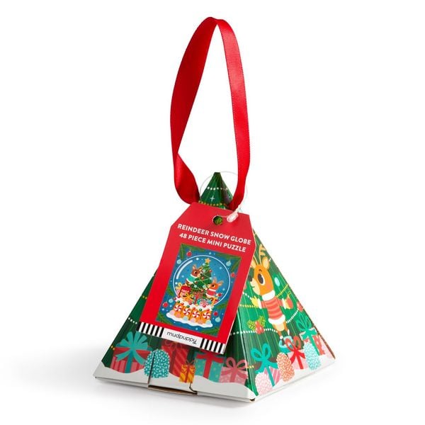 Produktbild: Reindeer Snow Globe 48 Piece Mini Puzzle Ornament