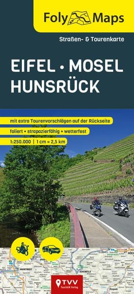 FolyMaps Eifel Mosel Hunsrück 1:250 000, Karte von , TVV Touristik-Verlag GmbH, 978-3-937063-74-4