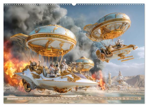 Produktbild: Festival der Kreativit&auml;t und Lebenslust - In der W&uuml;ste (hochwertiger Premium Wandkalender 2026 DIN A2 quer), Kunstdruck in Hochglanz