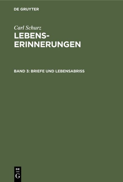 Produktbild: Briefe und Lebensabri&szlig;