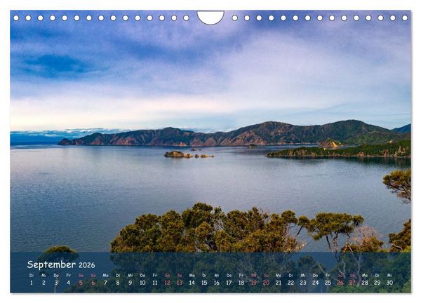 Produktbild: Traumorte entdecken: Neuseeland (Wandkalender 2026 DIN A4 quer), CALVENDO Monatskalender