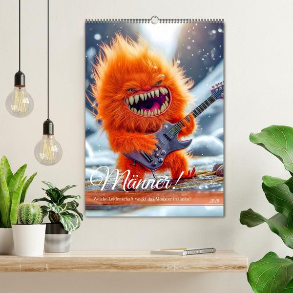 Produktbild: M&auml;nner! - Welche Leidenschaft weckt das Monster in ihnen (Wandkalender 2026 DIN A2 hoch), CALVENDO Monatskalender