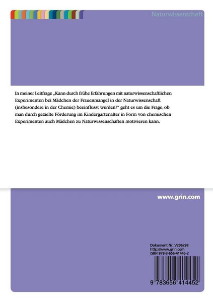 Produktbild: Machen chemische Experimente die Naturwissenschaft f&uuml;r M&auml;dchen interessanter?