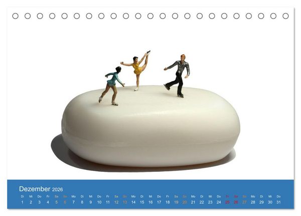 Produktbild: Little Art Sport Kunstkalender (Tischkalender 2026 DIN A5 quer), CALVENDO Monatskalender